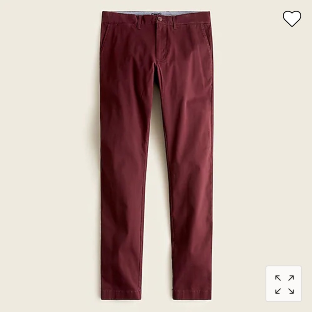 NWT J.Crew Slim Fit Chinos